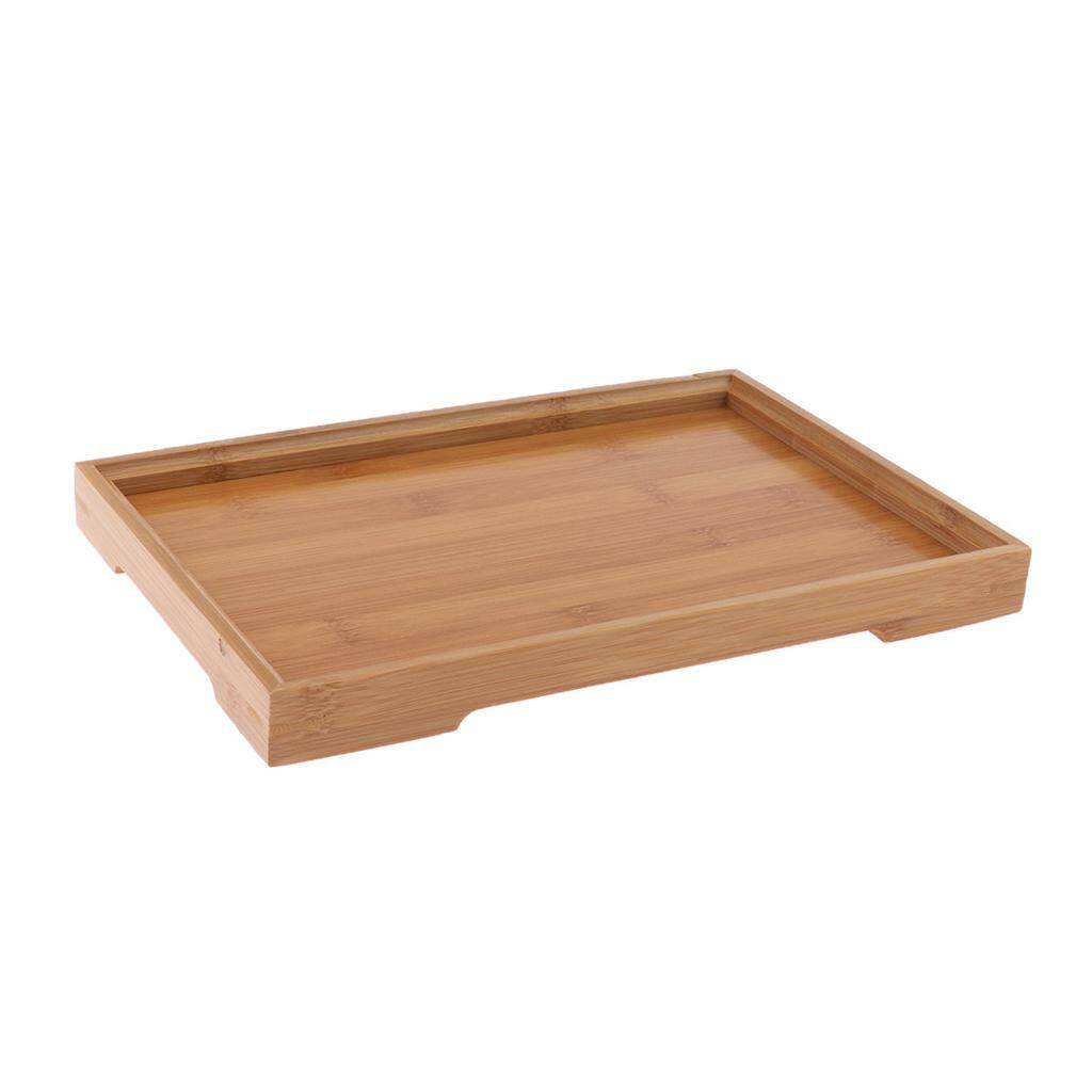 BolehDeals Khay Gỗ Hình Chữ Nhật Trái Cây Snack Món Ăn Bằng Gỗ Tấm Phục Vụ Trà