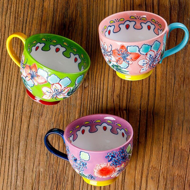 OMK American ceramic 500ML Breakfast cup mugs coffee