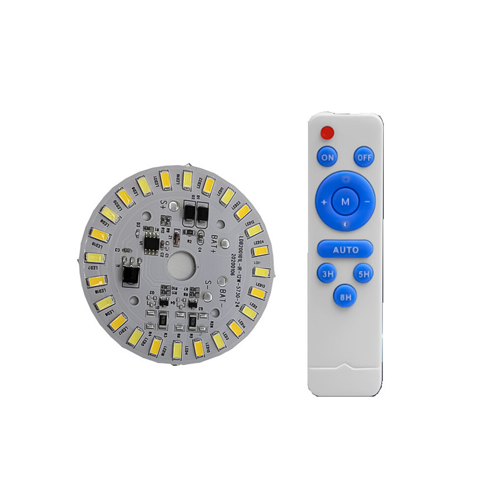 DM Nguồn Đèn LED Năng Lượng Mặt Trời Hai Màu 3.2V 3.7V Hình Tròn Đèn Trần Năng Lượng Mặt Trời 12W Tấm Điều Khiển Từ Xa Cho Đèn Sân Năng Lượng Mặt Trời