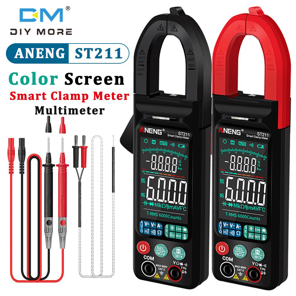 Diymore Đồng Hồ Kẹp Kỹ Thuật Số Đếm ST212 6000 Máy Kiểm Tra Điện Dung Tần Số Điện Trở Dòng Điện Một Chiều/AC Đồng Hồ Vạn Năng NCV