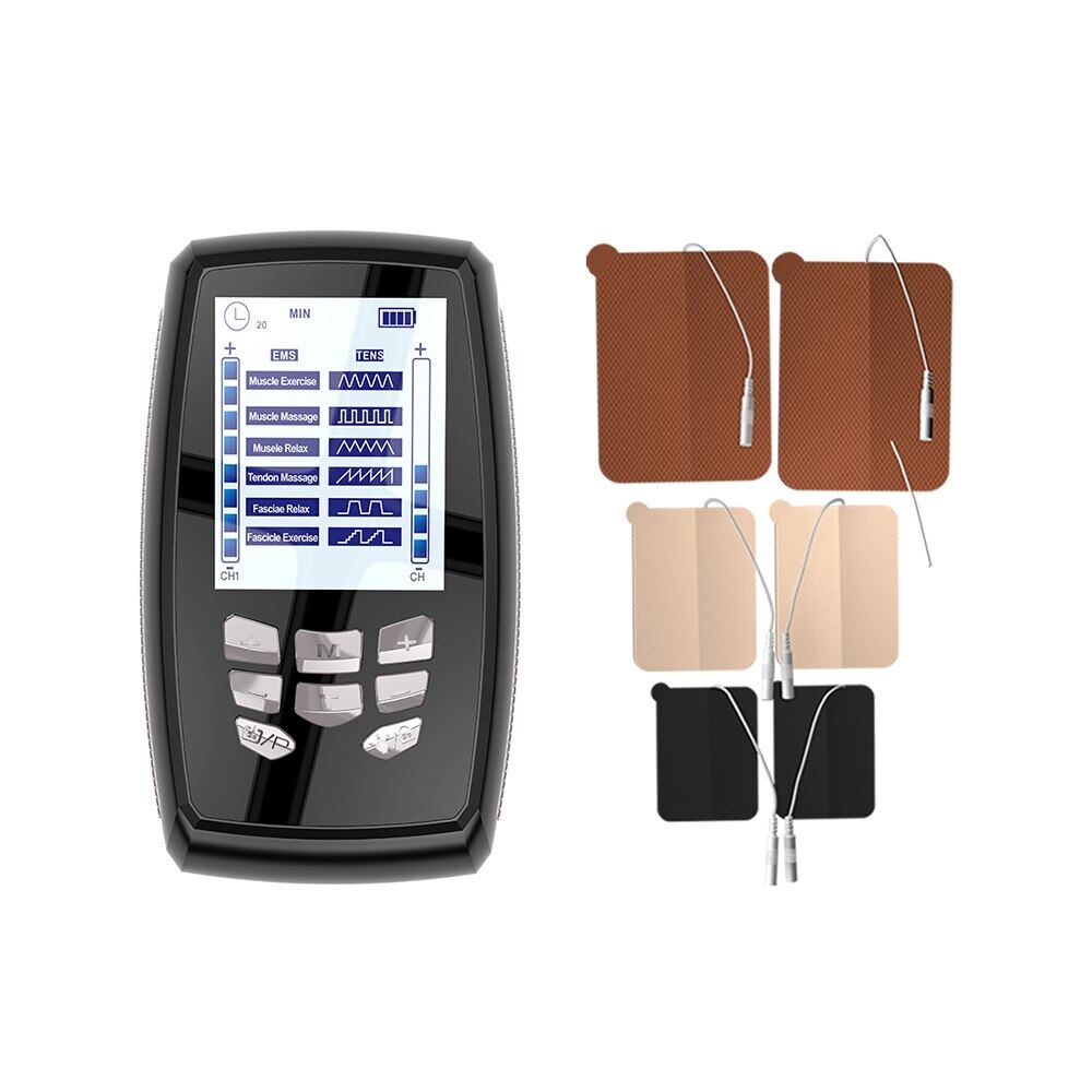 12 Modes Electric Tens Relax Muscle Stimulator EMS Acupuncture Body