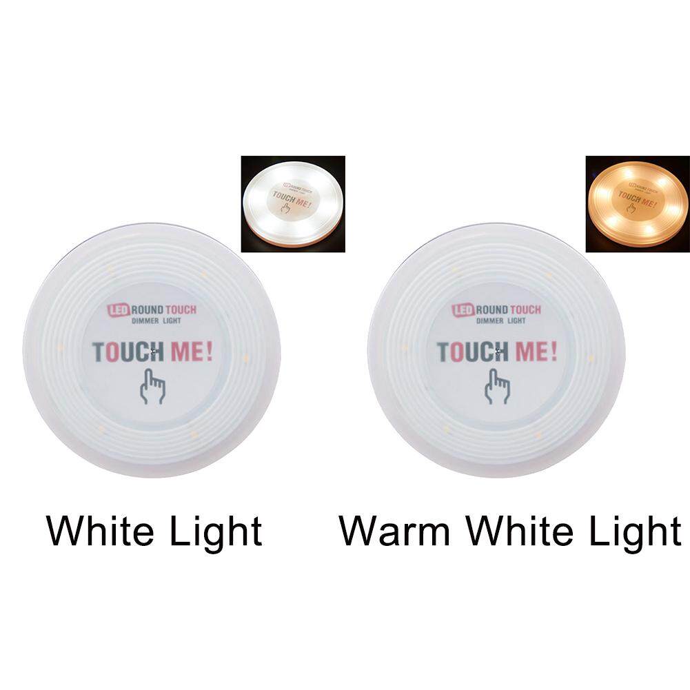 6 đèn LED Tròn Mini Điều Khiển Cảm Ứng Không Dây Dính Trên Đơn Giản Nightlight Tủ Quần Áo