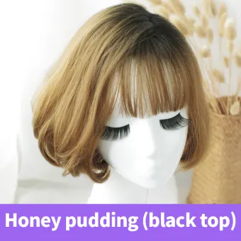 blonde wig with bangs