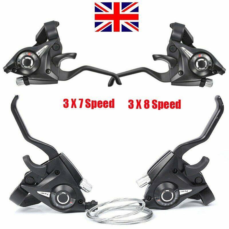 Black V-Brake Shimano ST-EF51 Set 3 x 7 Shifter//Brake Lever Combo 21 Speed