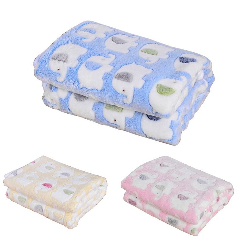 Pet Chăn San Hô Lông Cừu Dễ Thương Dog Elephant In Dog Pads 1 Cái