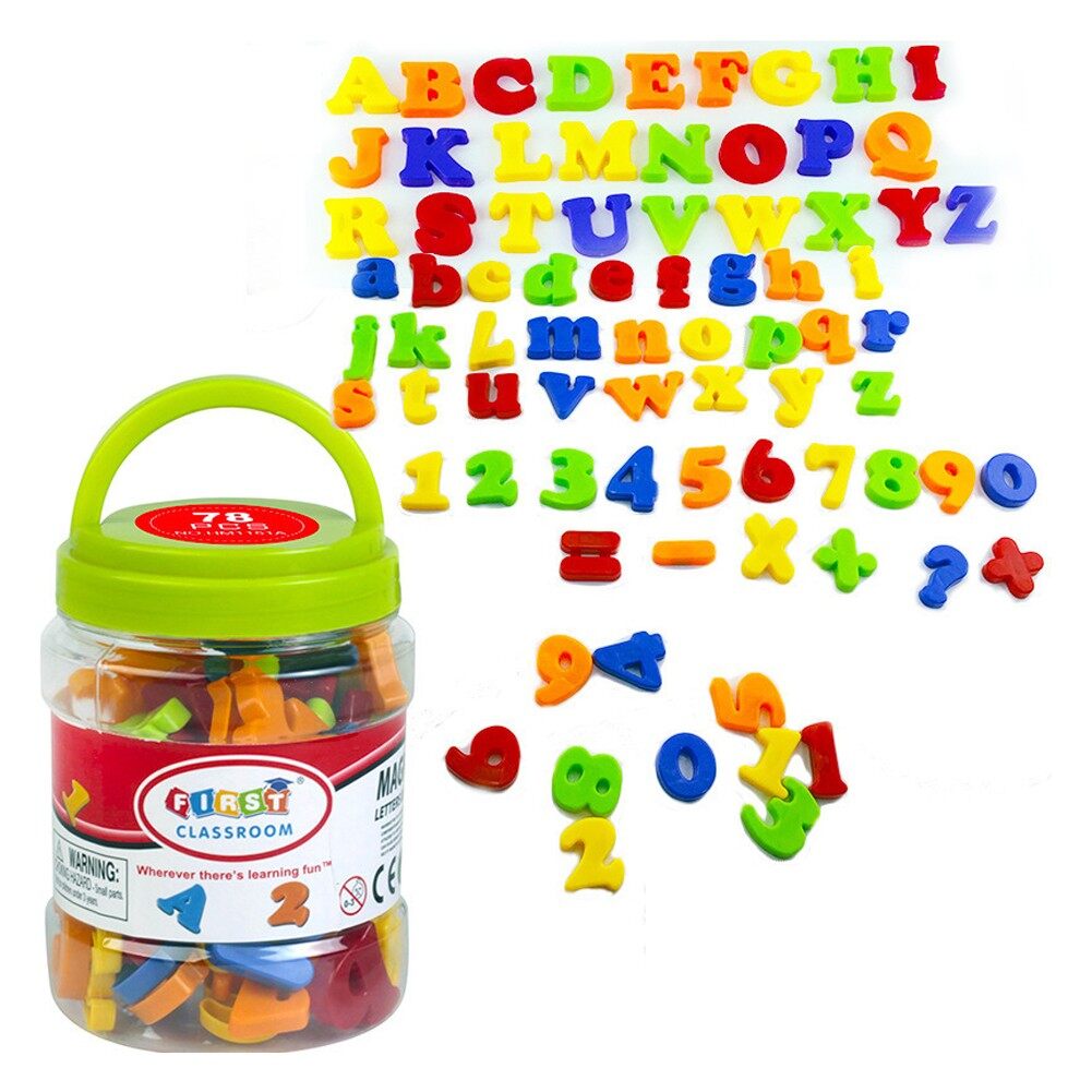 Bảng Chữ Cái Từ Tính Chữ Cái Và Số Cho Trẻ Mới Biết Đi Nam Châm ABC 123 Tủ Lạnh 78 Chiếc