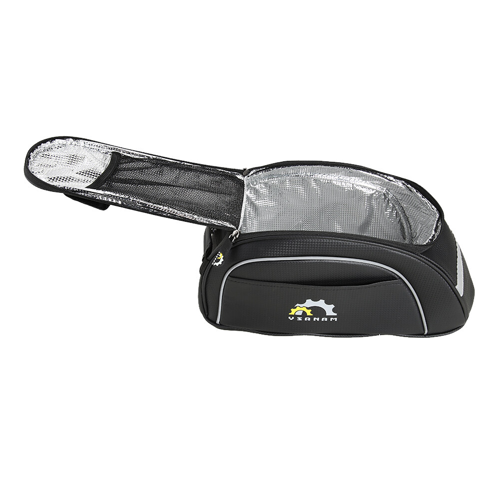 Carbon Fiber Large Waterproof MTB Bicycle Reflective Rear Rack Pannier