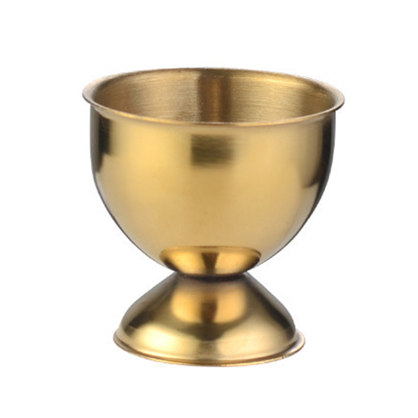 JAREDQ 40ml Egg Cup Eco-friendly Rust-proof Stainless Steel Boiled Egg Container Cup for Bar Egg Container Eco-friendly