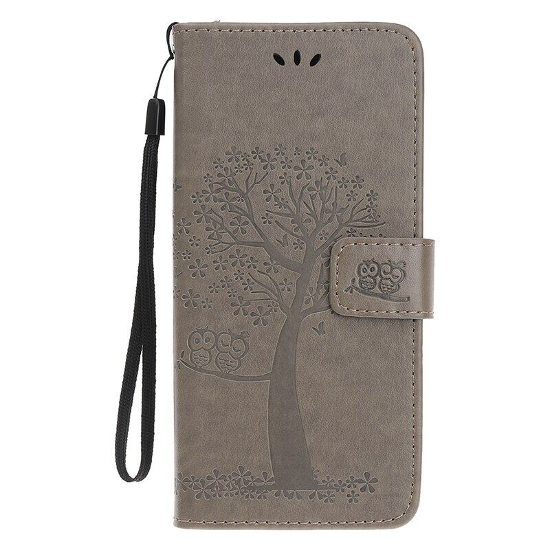 Case for samsung a70 a50 a40 a30 a20 a10 flip wallet leather book cover case samsung a10 a20 a30 a40 a50 a70 coque owl tree embossed leather phone cases