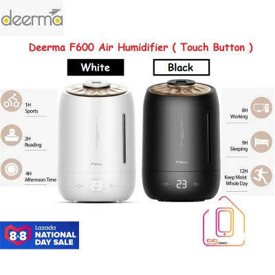 Deerma DEM-F600 Air Humidifier Mist Maker Timing With Intelligent Touch Screen Adjustable Fog Quantity 5L