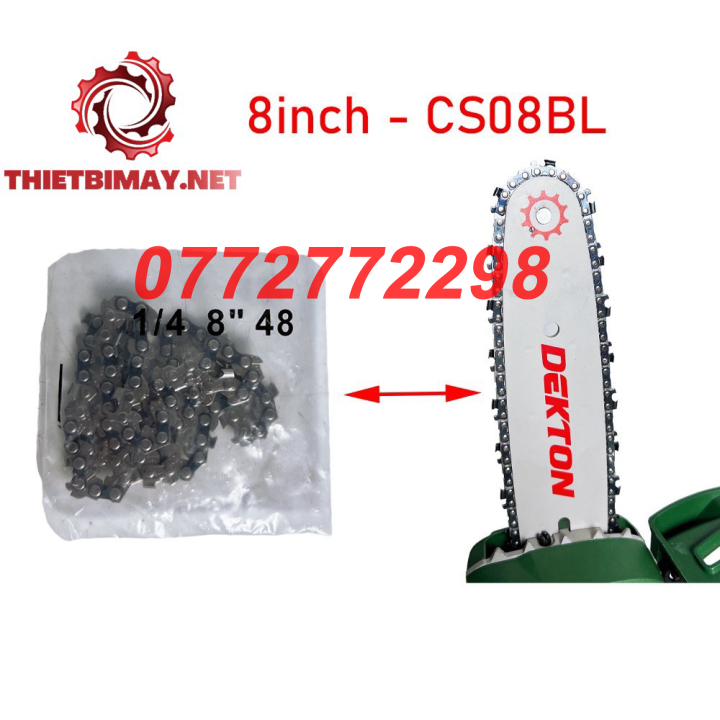 Xích cưa 8inch cho máy cưa xích dekton m21-cs08bl