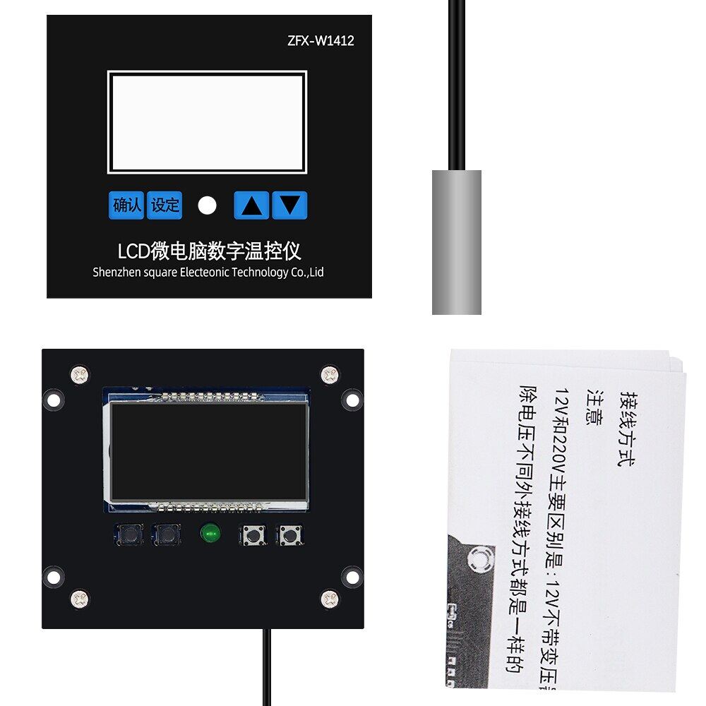 Microcomputer Temperature Controller Control ZFX-W1412 Thermostat Switch Sensor Cooling Heating Board 12V 24V 220V
