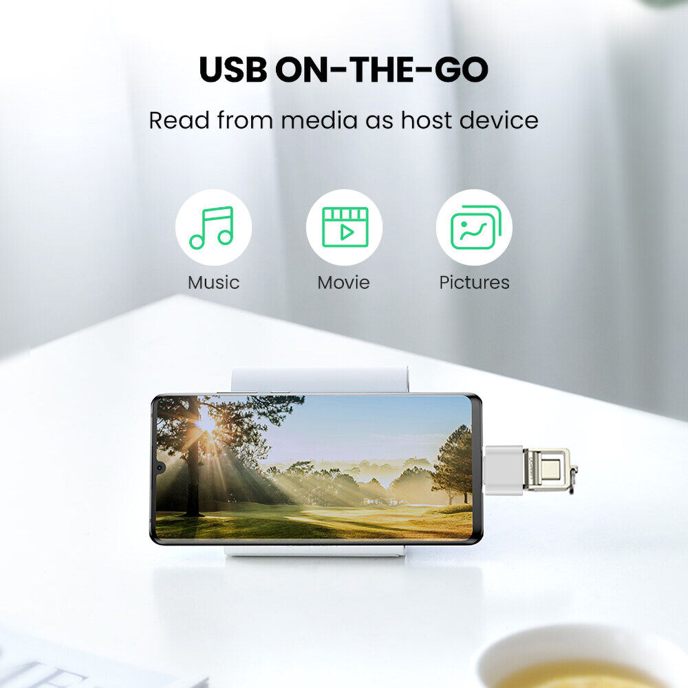 Kebidumei Bộ Chuyển Đổi Cáp OTG USB 3.0 Type-C USB-C Cho Điện Thoại Android Chuột Bàn Phím USB Đĩa Flash