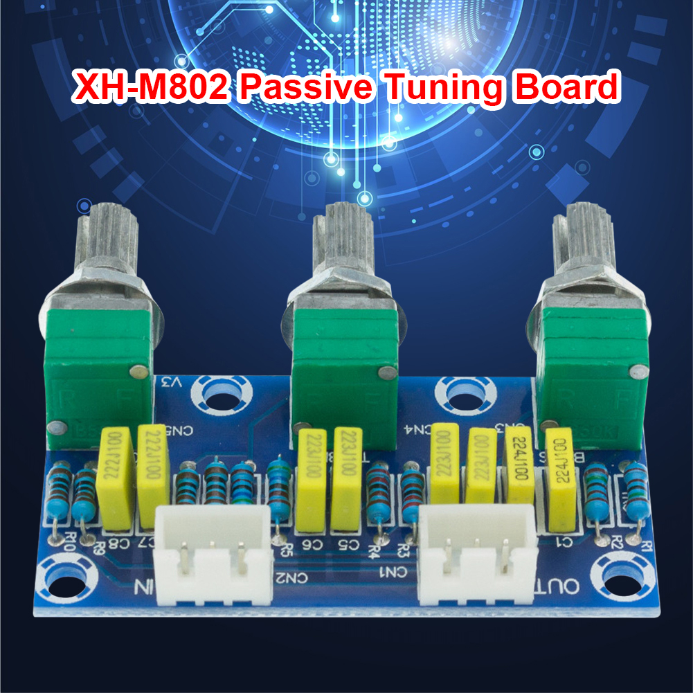 Professional Passive Preamplifier Tone Board HiFi Treble Bass Volume Control Module