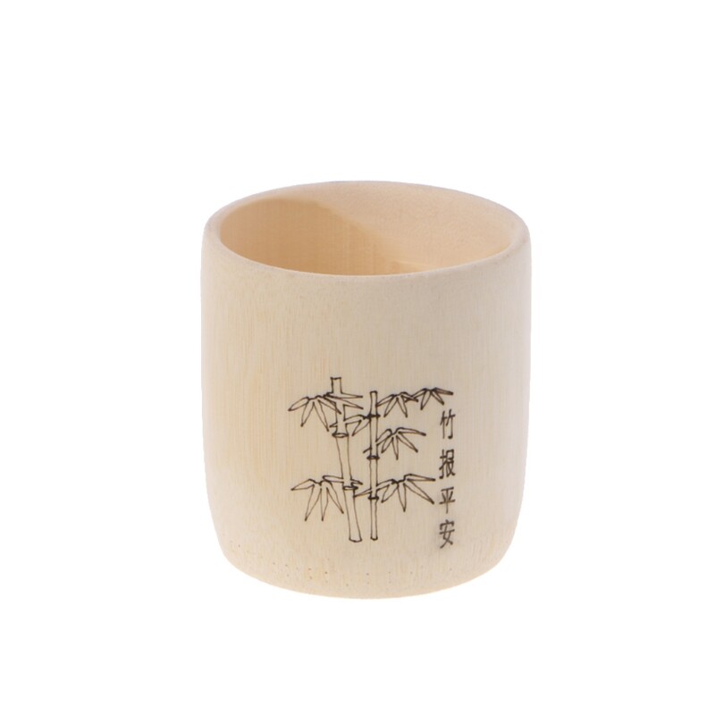 Bamboo Wooden Drinking Cup Coffee Tea Mug  Breakfast Beer Milk Wine Glass