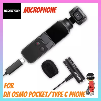 lEDiSTAR L8 Microphone for DJI OSMO Pocket Gimbal USB MIC Type-C Lavalier Lapel Microphone for Vlog Video Audio Recording Mic