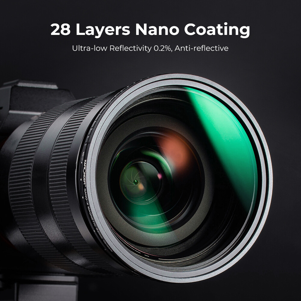 K&F Concept Magnetic ND8-ND128(3-7 Stop) Fader ND Filter Lens Neutral Density Variable Multiple Layer Coated 49mm 52mm 58mm 62mm 67mm 77mm 82mm for Camera Lens