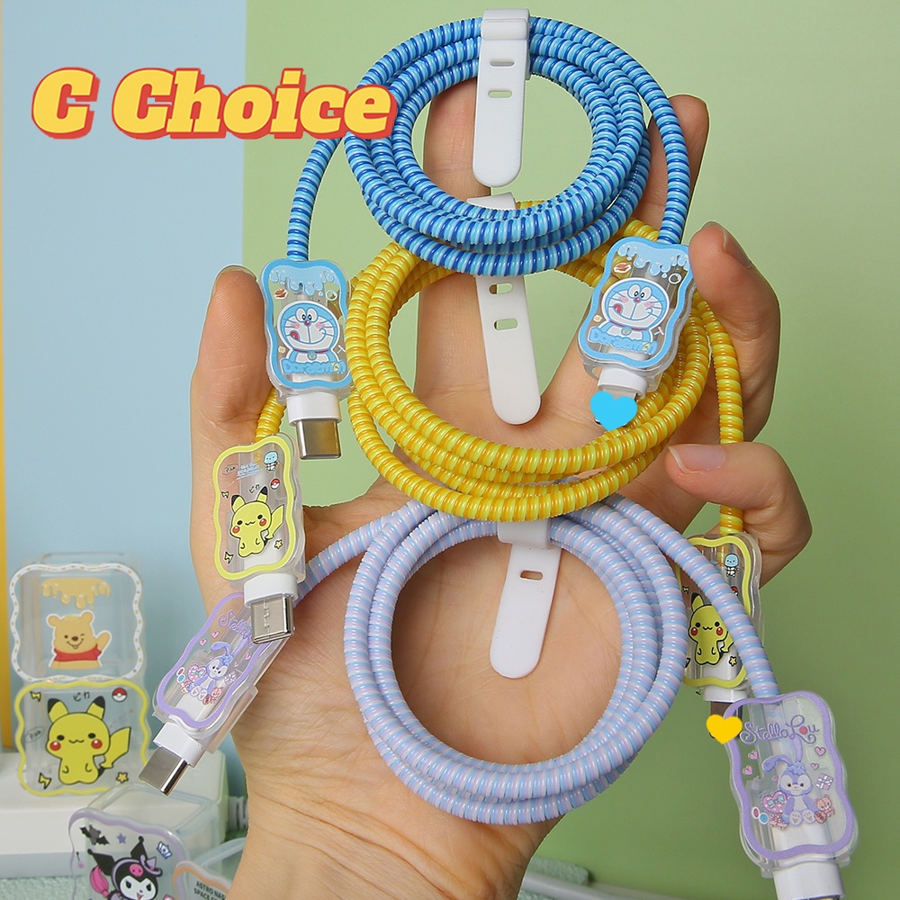 Phone Chargering Cable Protector /Earphone Cable protector/Cord  Protector  for i-phone cable  11 12 13 13pro 14promax i-pad chargering case type c port [cchoice]