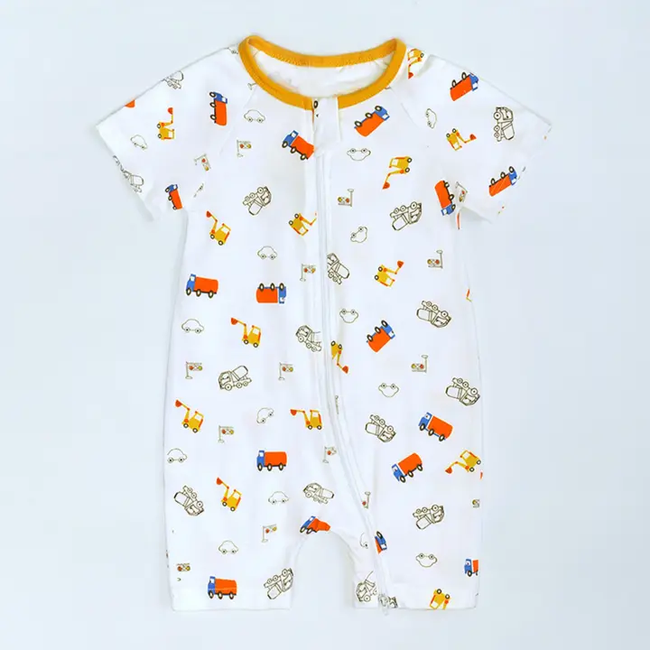 Baby Boy Romper Osbornshop 21 Free Shipping Infant Baby Boys Girls Cartoon Zipper Jumpsuit One Piece Romper Summer Clothes Lazada Ph