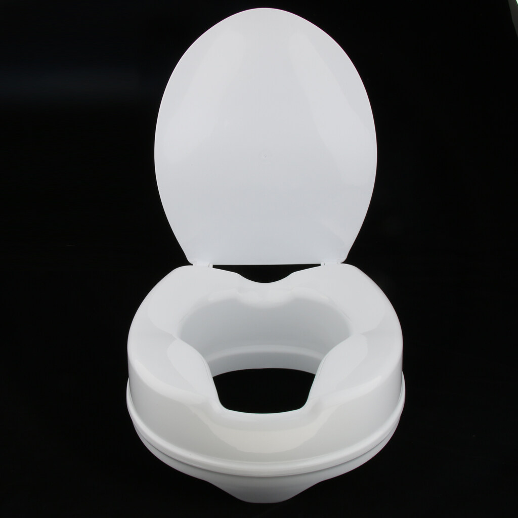 CUTICATE Toilet Seat Riser Raised Safety Chair Elongated Lifter Extender with Cover review and price