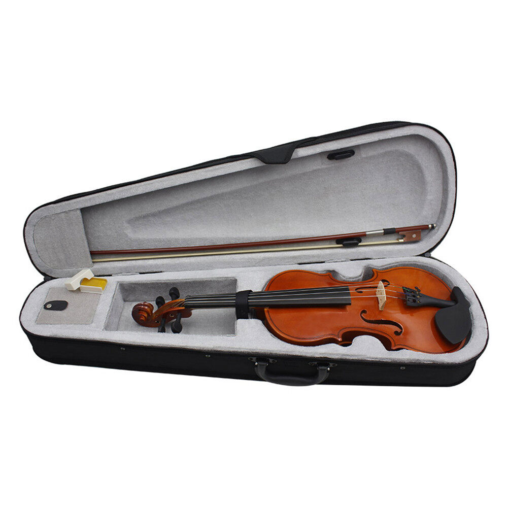 KOKKO Bộ Đàn Violin V-10, Gỗ Nguyên Khối Acoustic Tự Nhiên Đàn Vĩ Cầm Gỗ Đàn Gỗ Phong Vân Sam...