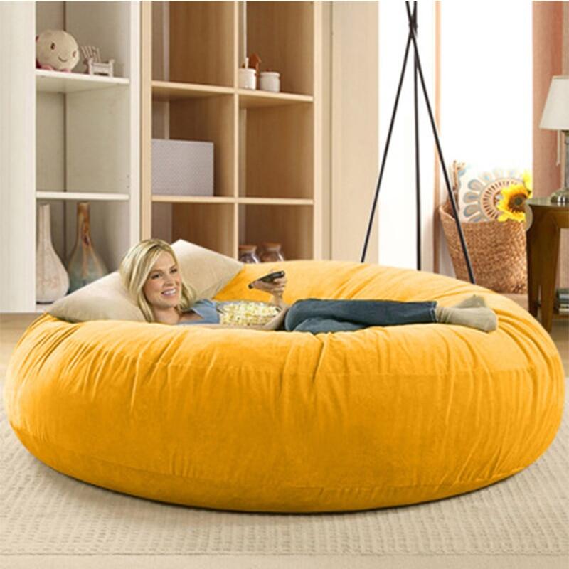 Dropshipping Microsuede Giant Removable Washable Bean Bag Bed Cover
