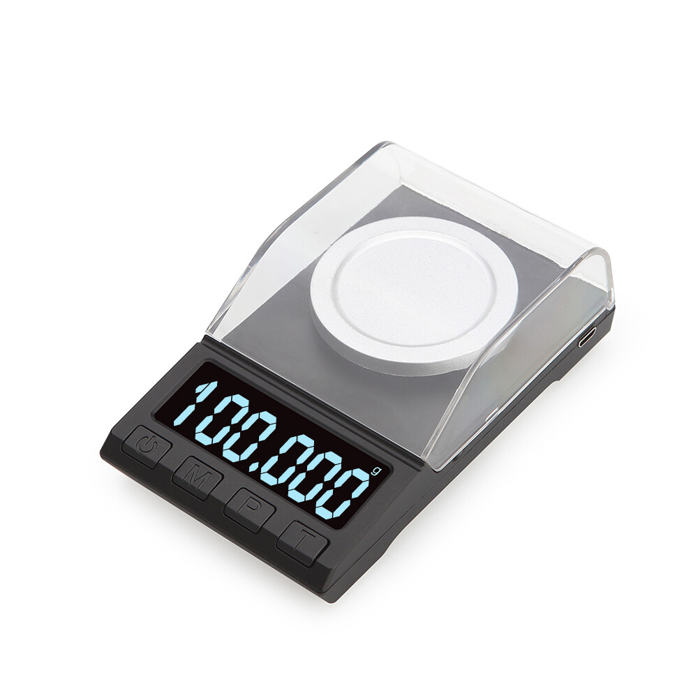 Portable Digital Scale Gold Jewelry Scale Powder Scale Mini Pocket Electronic Scale Professional Digital Milligram Scale High Precision 100g*0.001g DH-8068