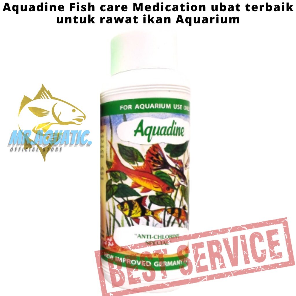 Aquadine Anti Chlorine,Gill Fungus,General Aid,AntiWhiteSpot Fish care