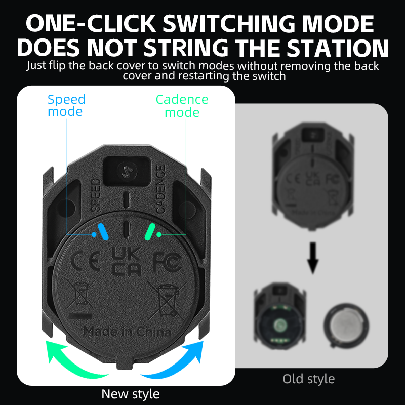 【Giao hàng địa phương】ROCKBROS Thiết bị cảm biến nhịp không dây ANT + bluetooth đi xe đạp speedmeter cảm biến cho Garmin wahoo zwift tacx bryton không thấm nước cảm biến kép máy tính xe đạp