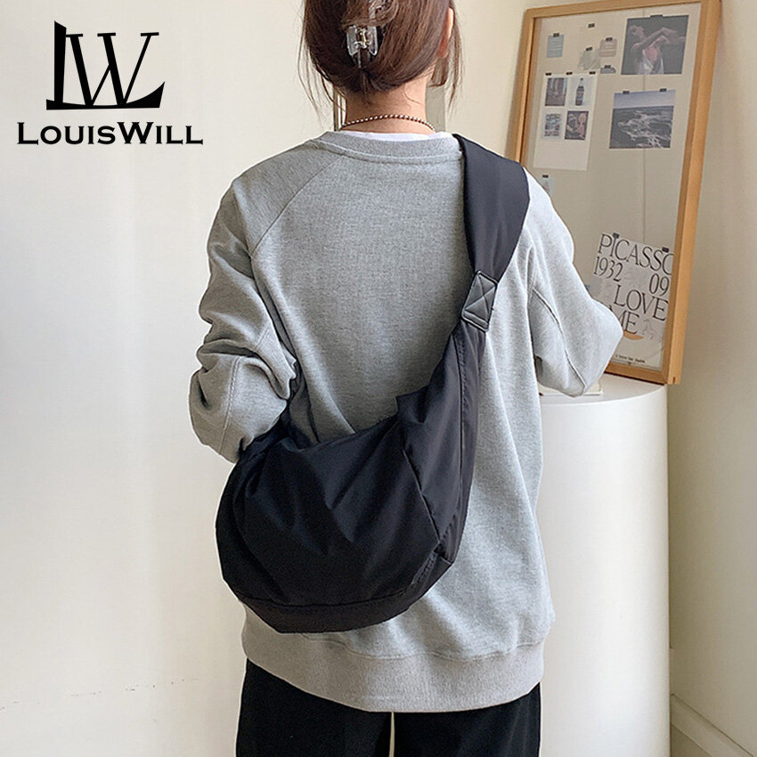 LouisWill dumpling bag Crossbody Bag Woman Fashion Bag Dumpling Bag Large-capacity Messenger Bag Casual Shoulder Bag Down Shoulder Bags Fashion Sling Bag crossbody bag for women messenger bag