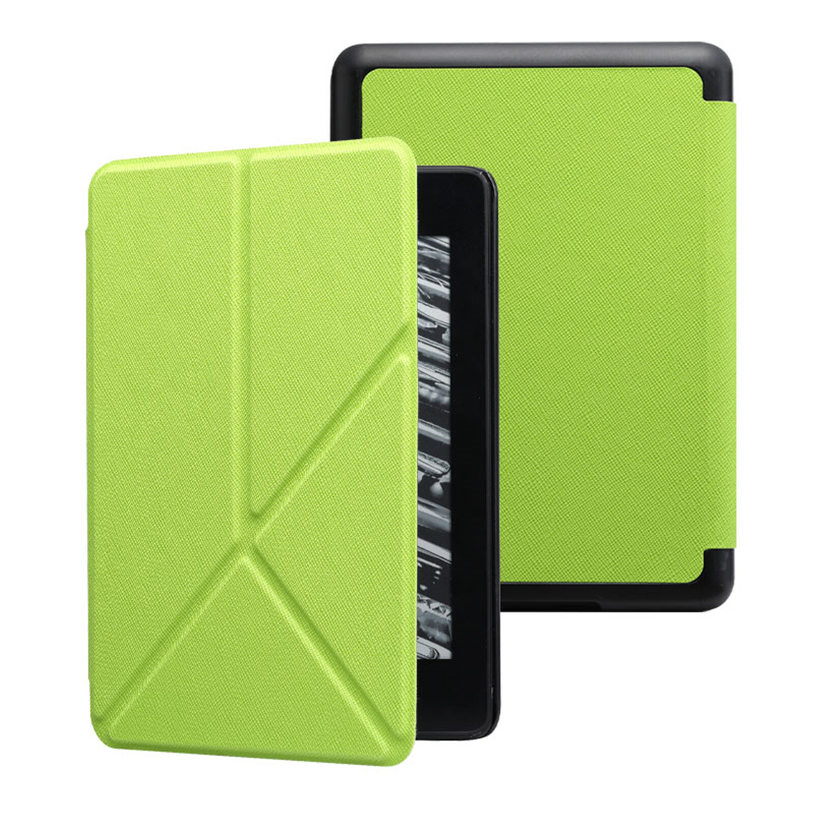 For amazon kindle 10th generation e-reader fashion deformed folding satnd casing paperwhite 4 kpw4 pq94wif 2018 pu leather cover kindle youth lite 2019 j9g29r e-book flip case