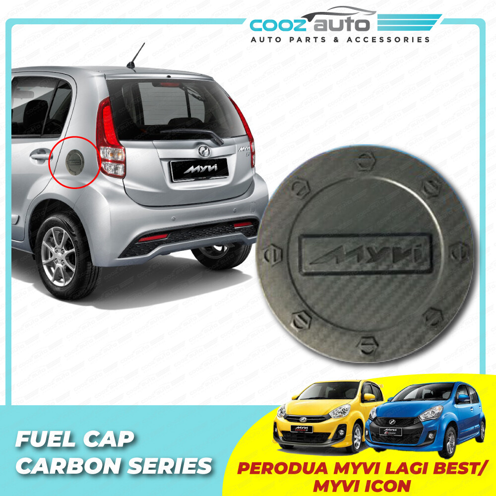 Perodua Myvi Lagi Best Myvi Icon Carbon Fuel Tank Cover Fuel Cap Lazada