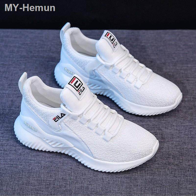 original Original FILA Sports Shoes Kasut Wanita Fila Students Mesh Old Shoes Runing Shoes White Flat Women Shoes Lazada