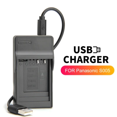 CGA-S005 CGA-S005E USB Battery charger for Panasonic Lumix Camera DMC-LX1 LX2 LX3 FX180 FX01 FX07 FX10 FX12 FX8 FX9 DMW-BCC12