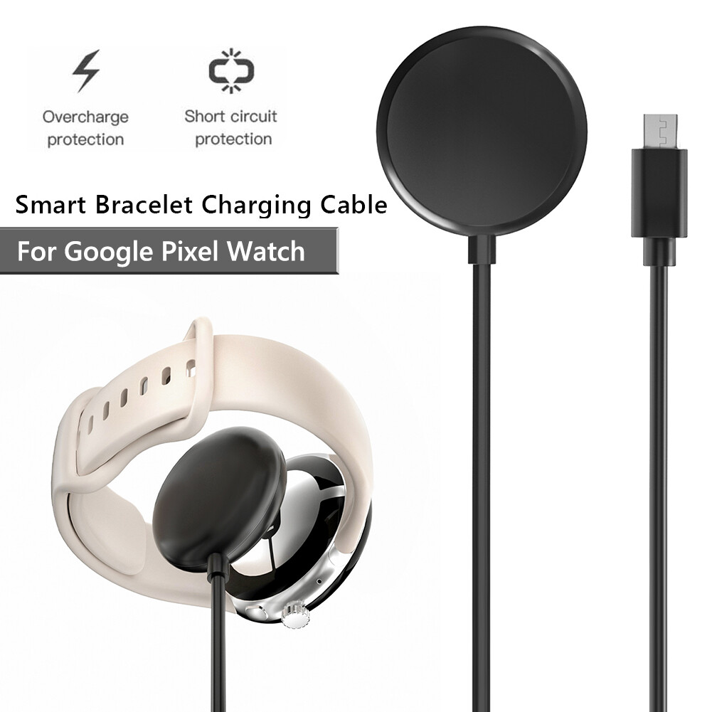 1m Magnetic Charger 5V 1A USB/Type-C Wireless Magnetic Charging Cable Smart Watch Accessories Replacement for Google Pixel Watch 2022