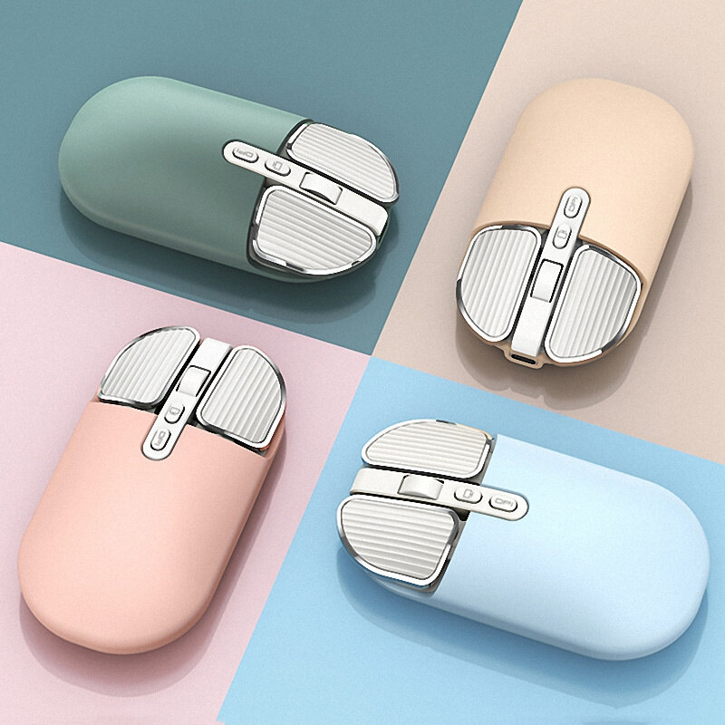 2.4GHz chuột bluetooth không dây chế độ kép Chuột quang USB im lặng và sạc lại được chuột cho PC Laptop Máy tính văn phòng