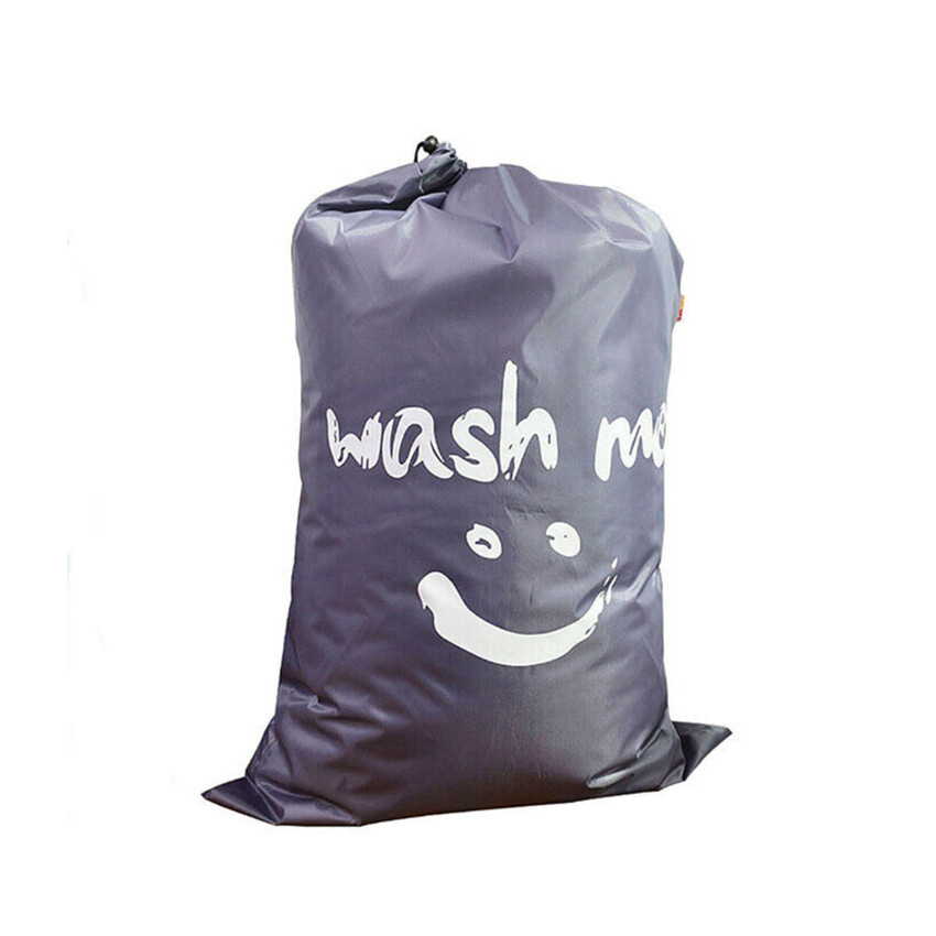 Nylon Laundry Bag Travel Storage Pouch Machine Washable Dirty Clothes Organizer Folding Wash Drawstring Bag Bathroom Accessories
