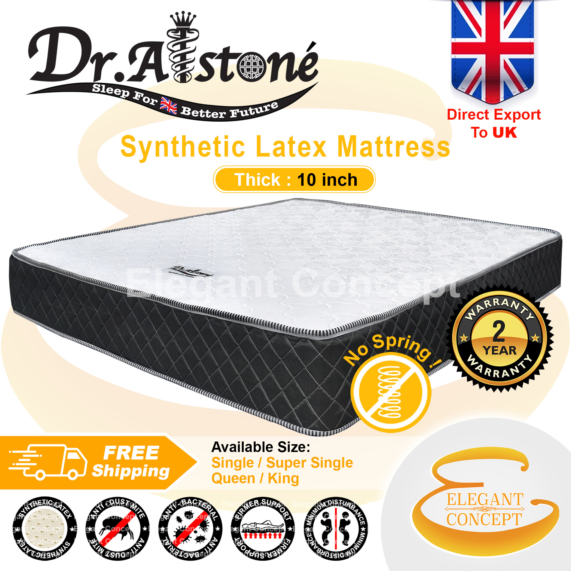 (Edition Export to UK) Dr.Alstone Synthetic Latex 10inch / 8 inches / 5