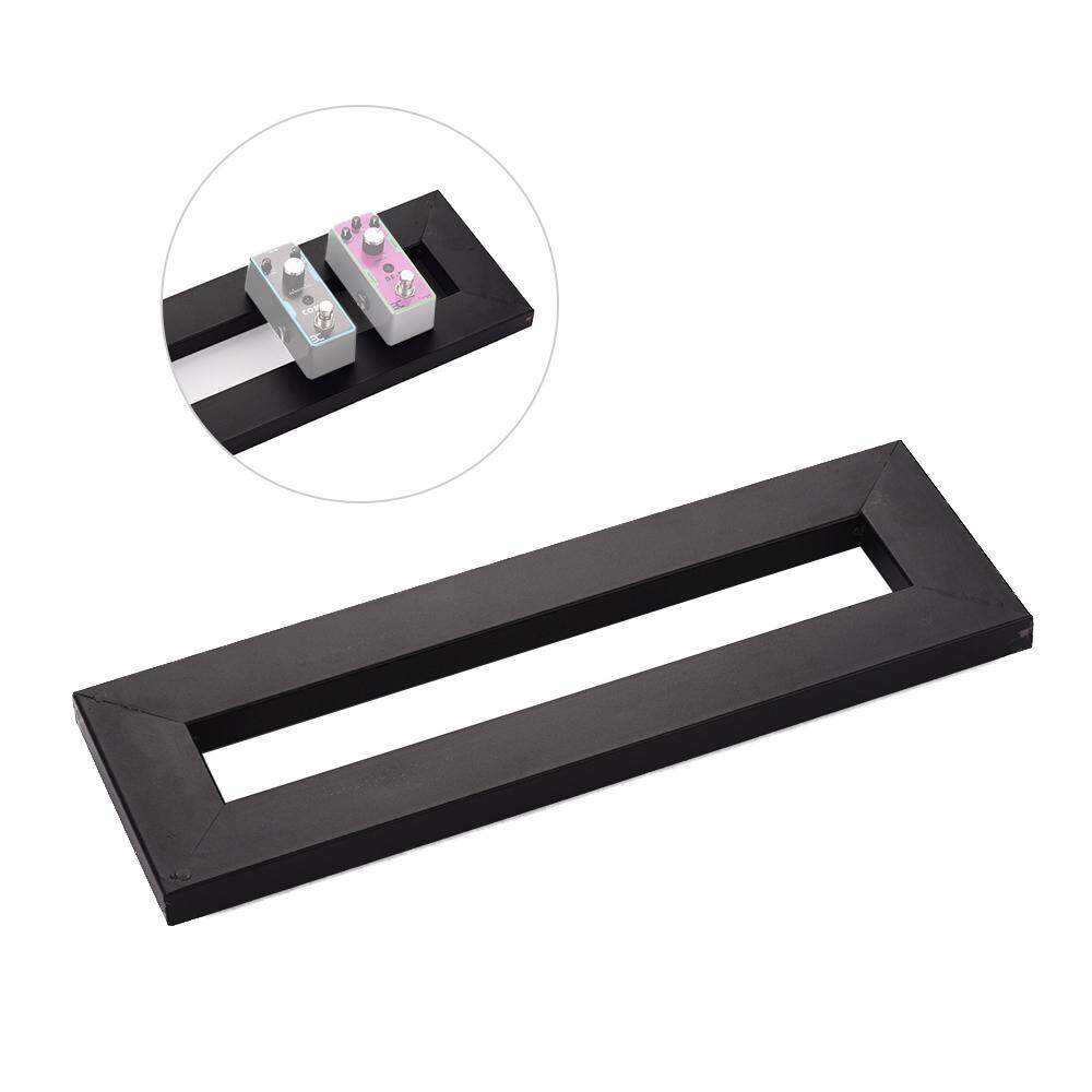 Guitar Effect Pedal Board Holder Pasting Plate with Fastening Tapes Cable Tie Patch