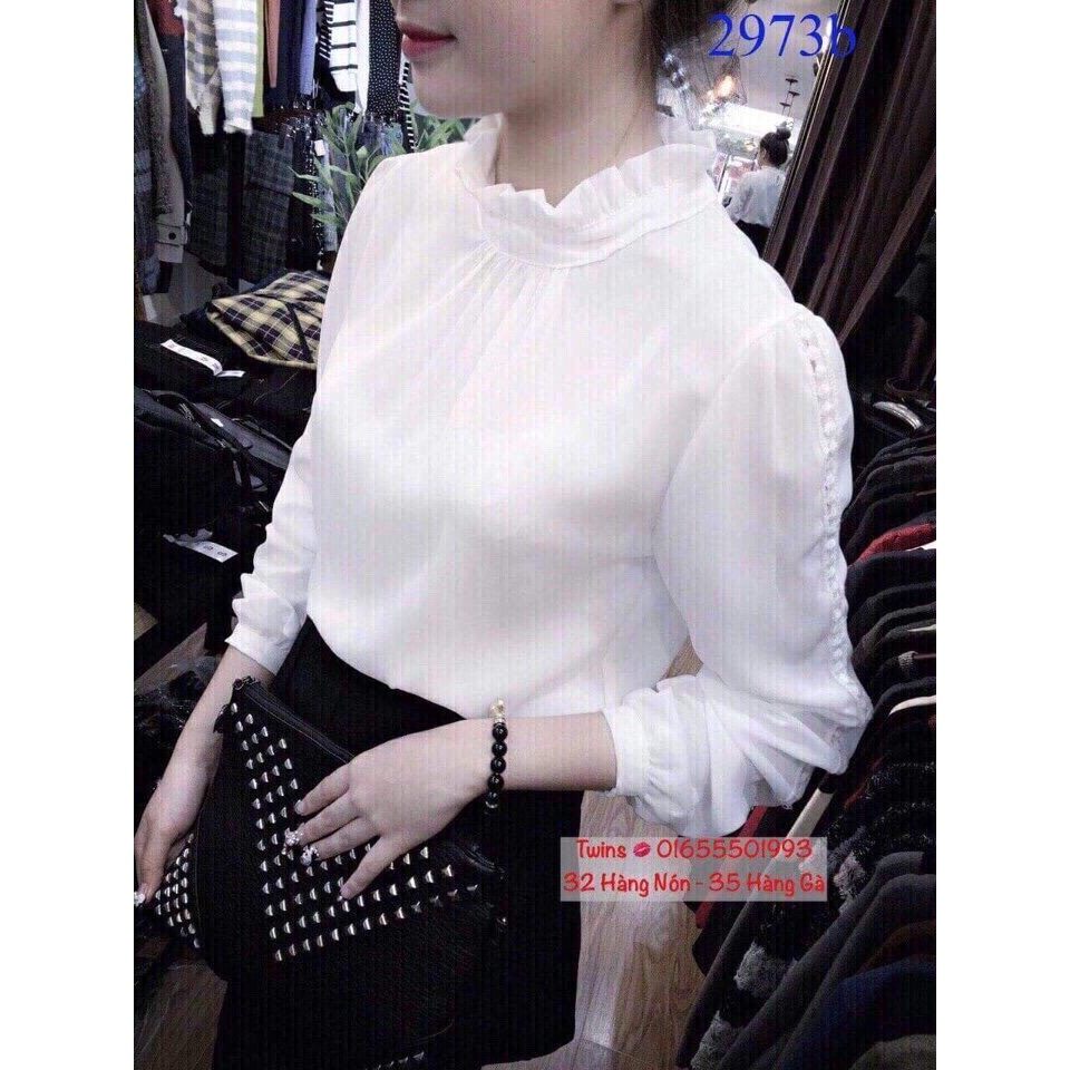 Áo sơ mi nữ voan lụa oversize cá tính