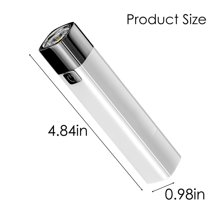 Portable Flashlight With USB Rechargeable Outdoor Small Flashlight