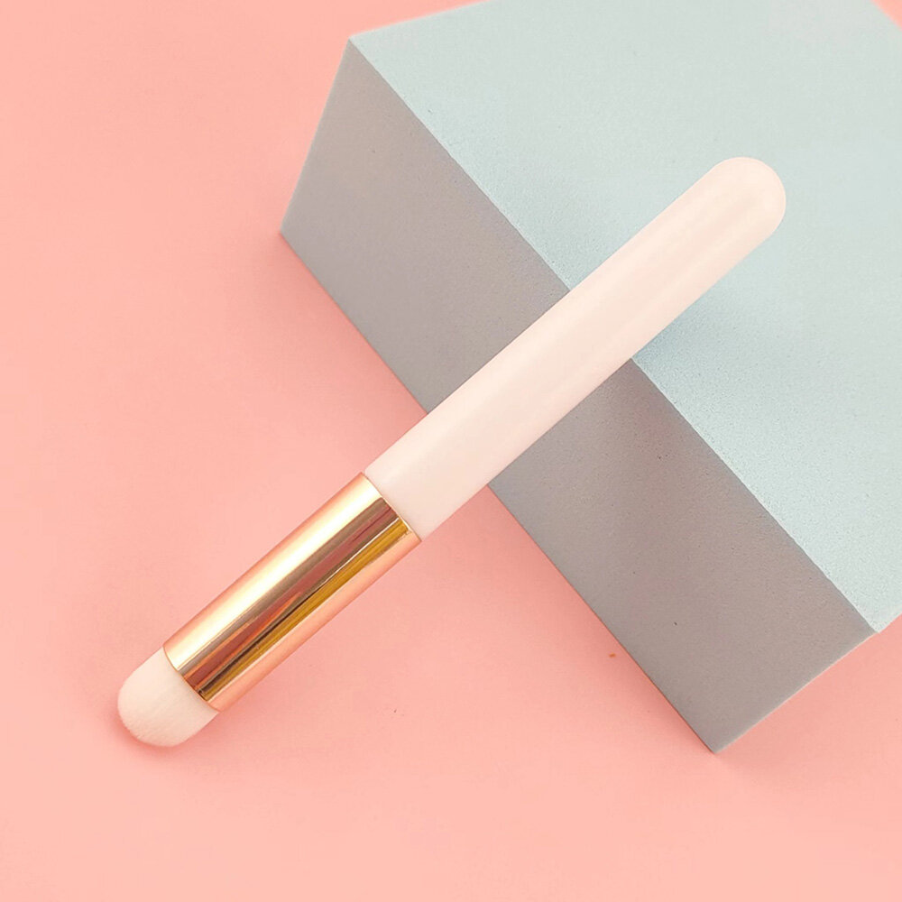 Round Head Lip Brush Portable Soft Concealer Lip Mini Lipstick Halo Dye Makeup Tools