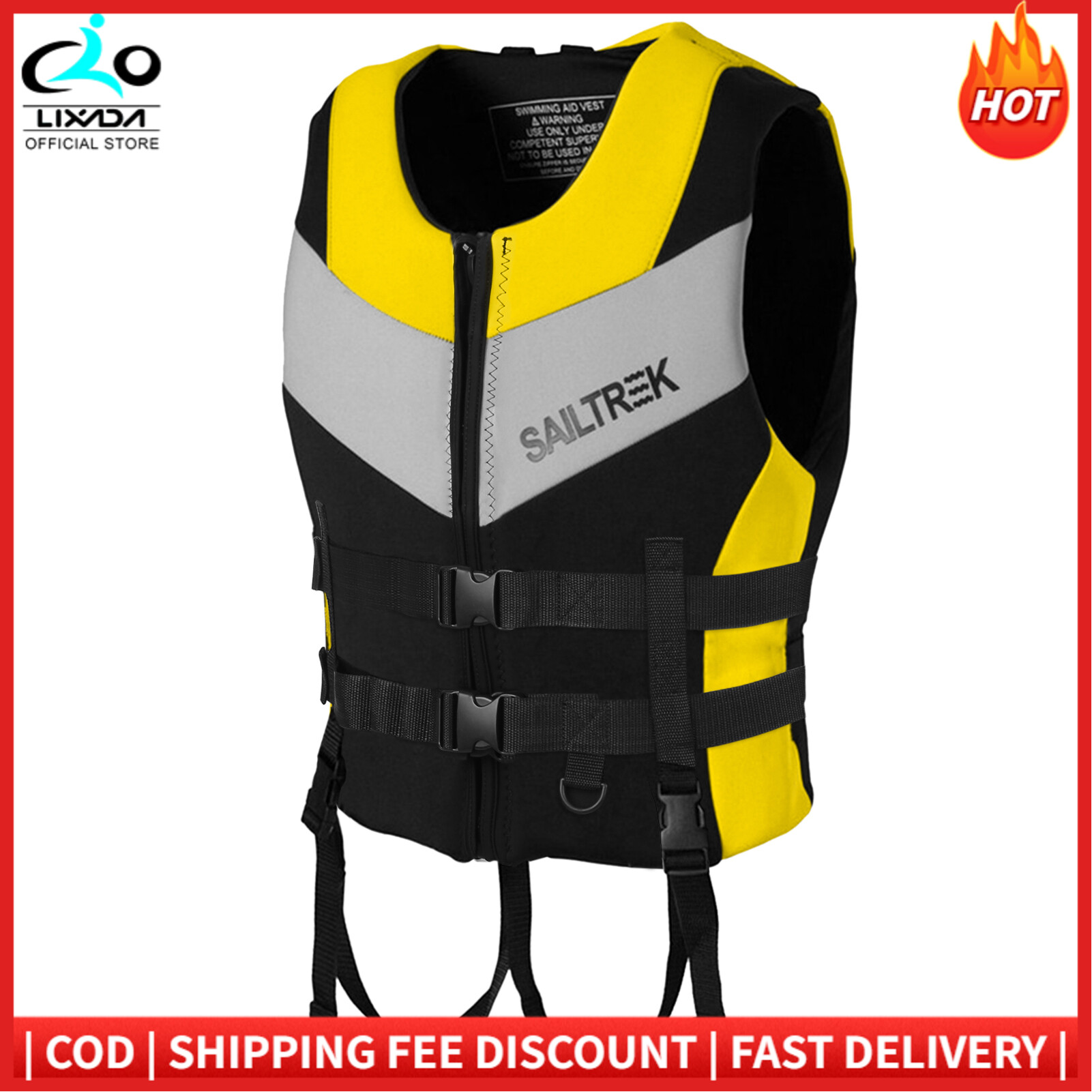 Neoprene Life Jacket Watersports Fishing Kayaking Boating Swimming Safety Life Vest
