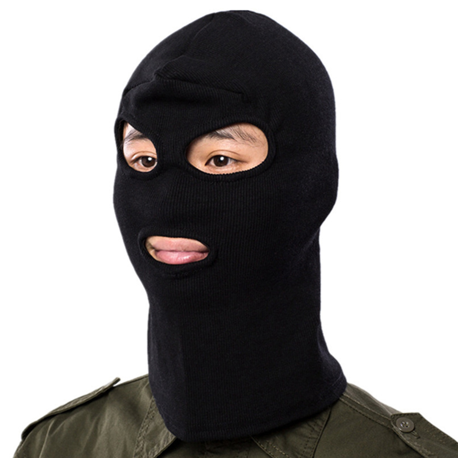 ski hat with holes for eyes
