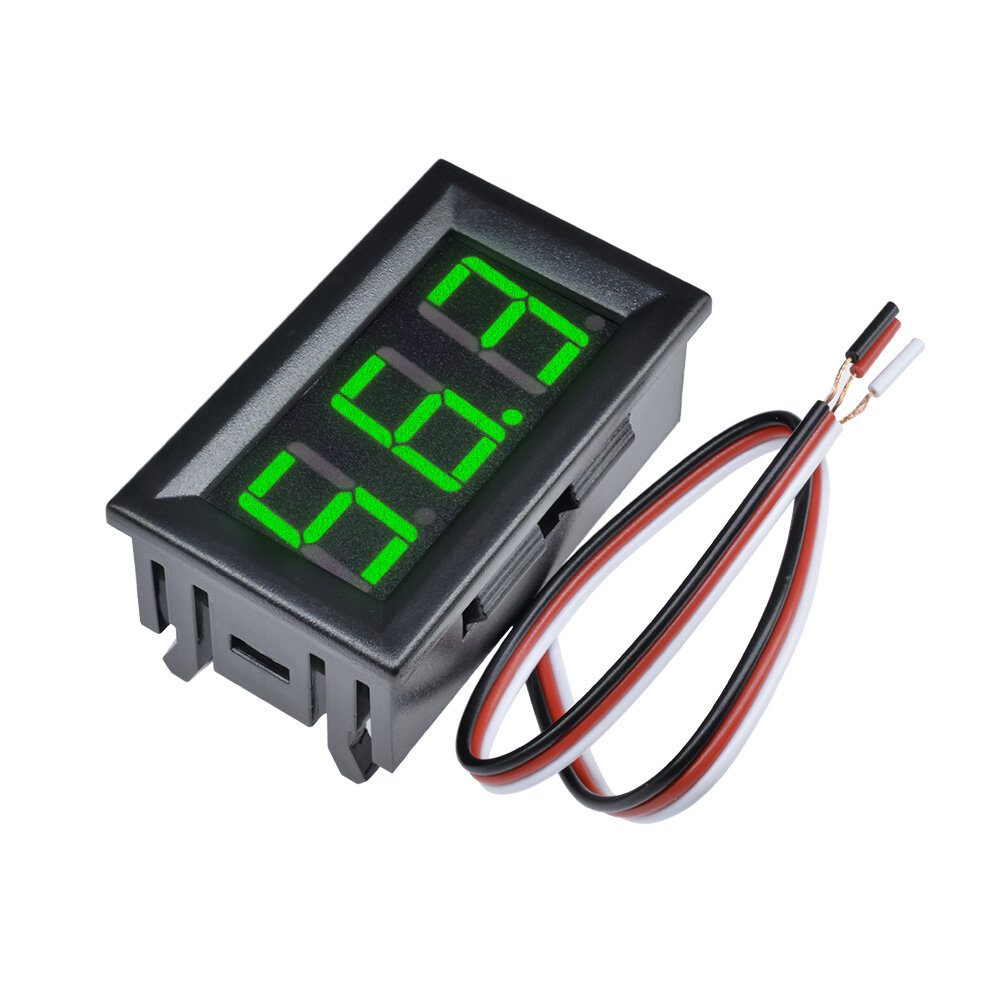 Dm mini led voltage meter 0.56 inches panel voltmeter 3 bits digital led tube voltmeter voltage tester dc 0 -30 v