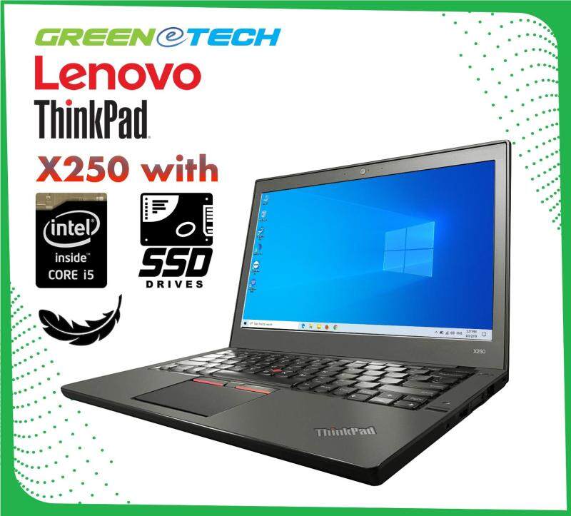 Refurbished Lenovo Thinkpad X250 Dual Battery (i5-5200u 5th Gen 2.2Ghz / 8GB RAM / Free GIFT 240GB SSD / Win 10 Pro (3 Mth Warranty for Laptop and 1 Mth Warranty for Adaptor and Battery) Used Laptop Notebook Malaysia