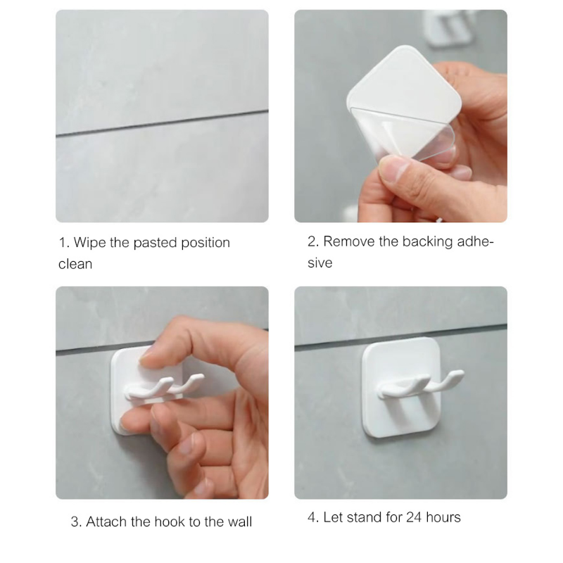 Wall-Mounted Storage Hook Non-punching Power Plug Socket Self-Adhesive Storage Rack Kitchen Bathroom Storage Accessories
