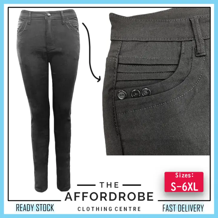 seluar slack hitam slim fit