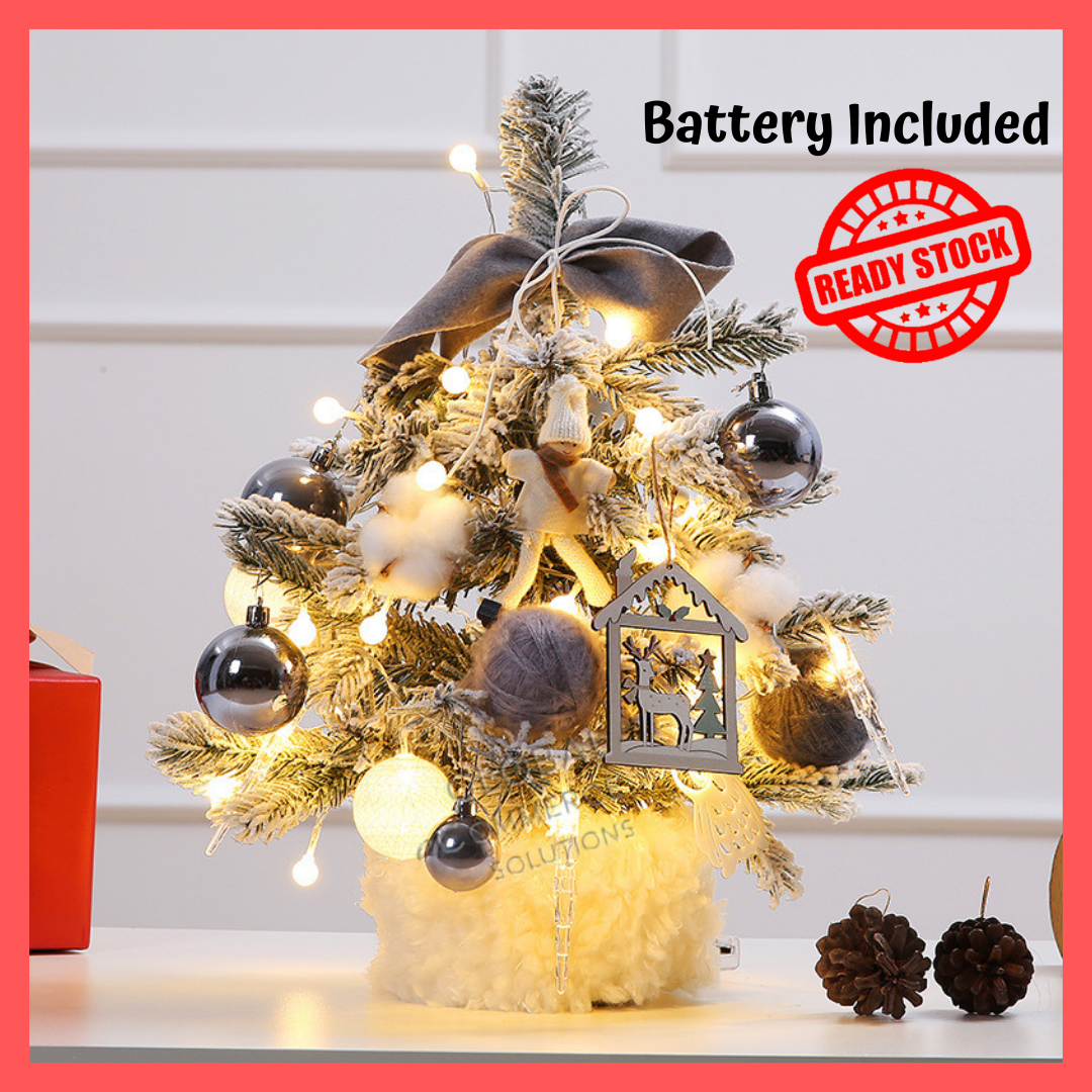 45cm DIY Mini Christmas Tree Desk Table Counter Decoration Christmas