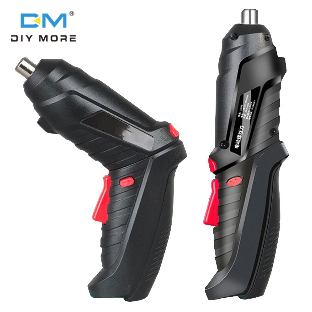 [100% Original] diymore Electric Keyless Screwdriver Keyless Collet Charging Adjustable 90° & 180° Angle Electric Screwdriver 3.6V USB Charging Cordless Rechargeable Hand Cordless Utility Drill Power Supply Power Tools